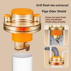 Kitchen Pipe Drainpipe Connector Kitchen Water Purifier Dishwasher Drainpipe Connector Multi-port Drainpipe Odor-proof and Insec