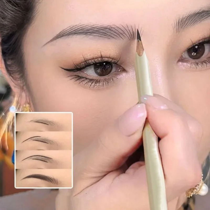 Natuurlijke Matte Wenkbrauw Pen Professionele Wilde Wenkbrauw Makeup Tools Waterdichte Blijvende Wenkbrauw Enhancers Double-Ended Cosmetica