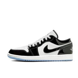 Nike-air jordan 1 tênis baixo para homens, calçados esportivos, moda, respirável, original, nova chegada