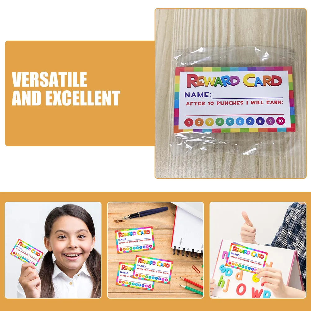 Reward Cards Punch Cards for Classroom Behavior Teacher Must Haves Chart Hole Teaching Supplies Versatile Use Longlasting