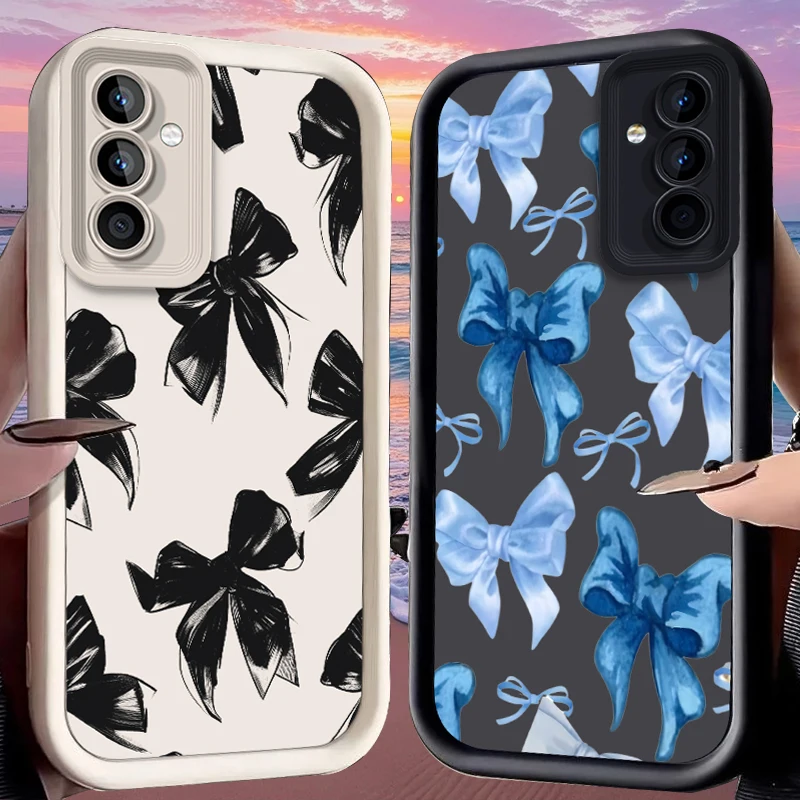 

Bowknot Case for Samsung Galaxy S25 Ultra Plus S24 S23 S22 S21 S20 FE A73 A72 A71 A56 A55 A54 5G A52 A52S A51 4G Silicone Cover