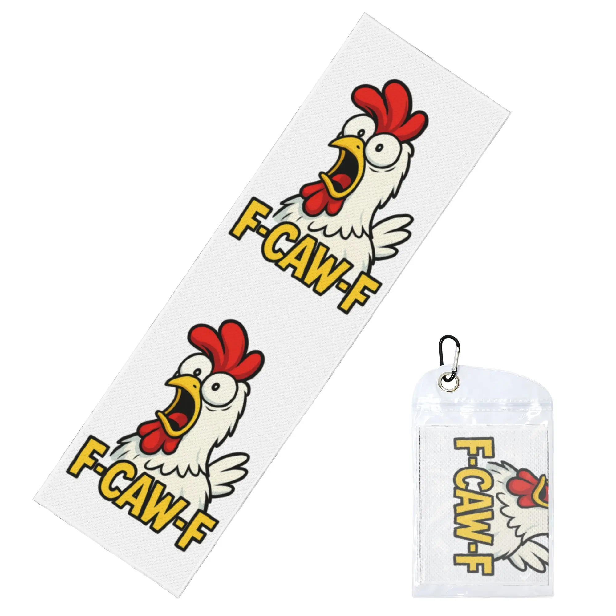 Lustiges Cartoon Huhner Meme F-Caw-F Funny Chicken FCAWF Cold Exercise Towel Super Soft Instant Cooling Towel Swimming Towels
