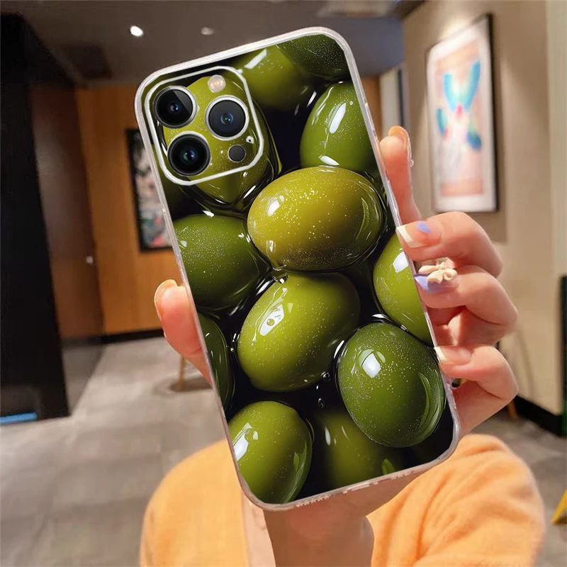 

Olive Tree Fashion Soft TPU Phone Case For iphone 17ProMax 17Air 16 15 14 13 Pro Max 16 15 14 13 12 11 Pro Plus