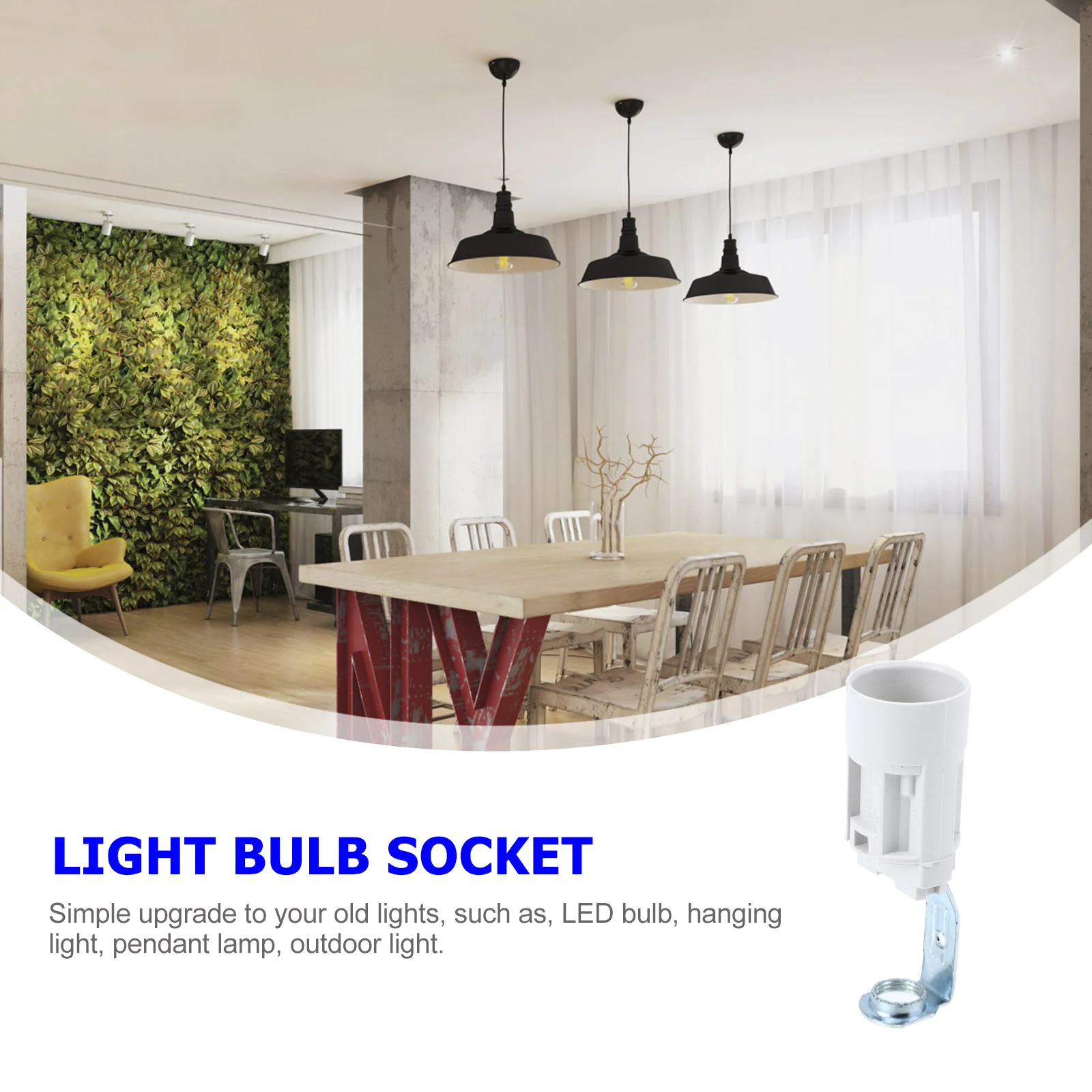 E14 Bracket Lamp Holder Light Bulb Base Replacement Socket Pendant Lights