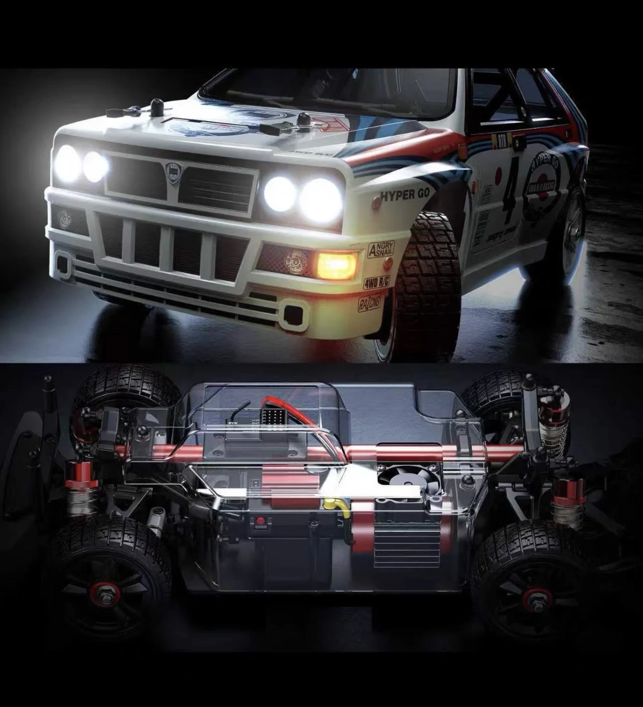 

MJX 14302 1:14 Бесщеточный 4WD Drift Rally RC – вал из сплава RTR 60 км/ч, масляные амортизаторы со светодиодной подсветкой, запасные части в подарок