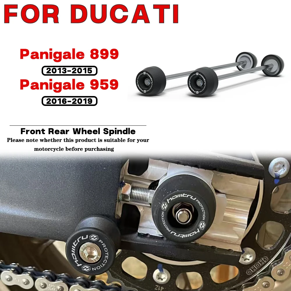 For DUCATI Panigale 899 2013-2015 Panigale 959 2016-2019 Motorcycle Front Rear Wheel Spindle Crash landing Protection