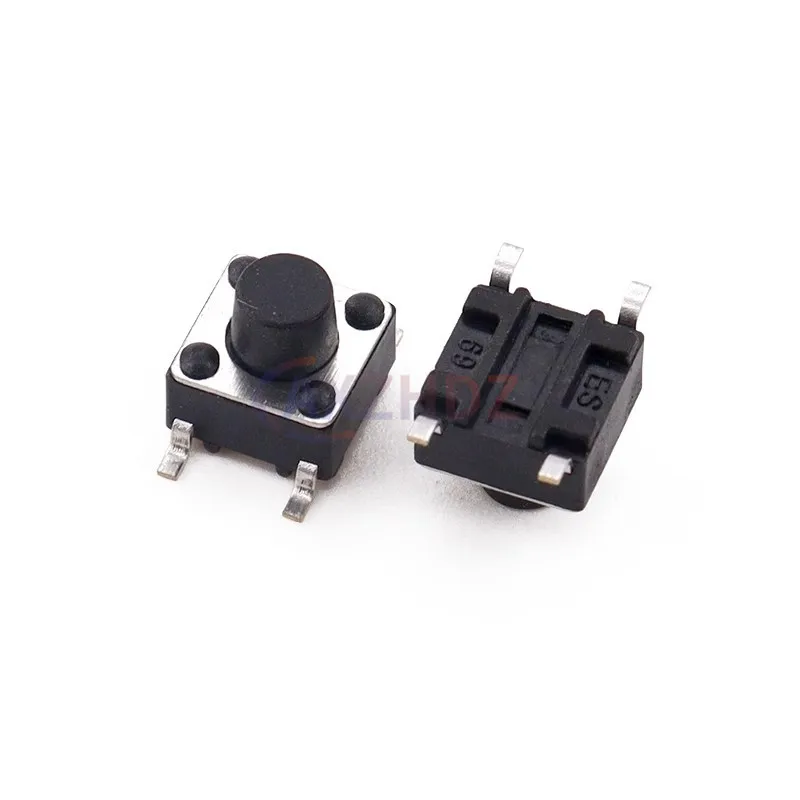 50PCS 6×6MM 4Pin Tactile Switch 6*6*4.3/5/5.5/6/7/8/9/10/11/12/13mm Momentary Tactile Tact Push Button Mini Micro Switch DIP SMD