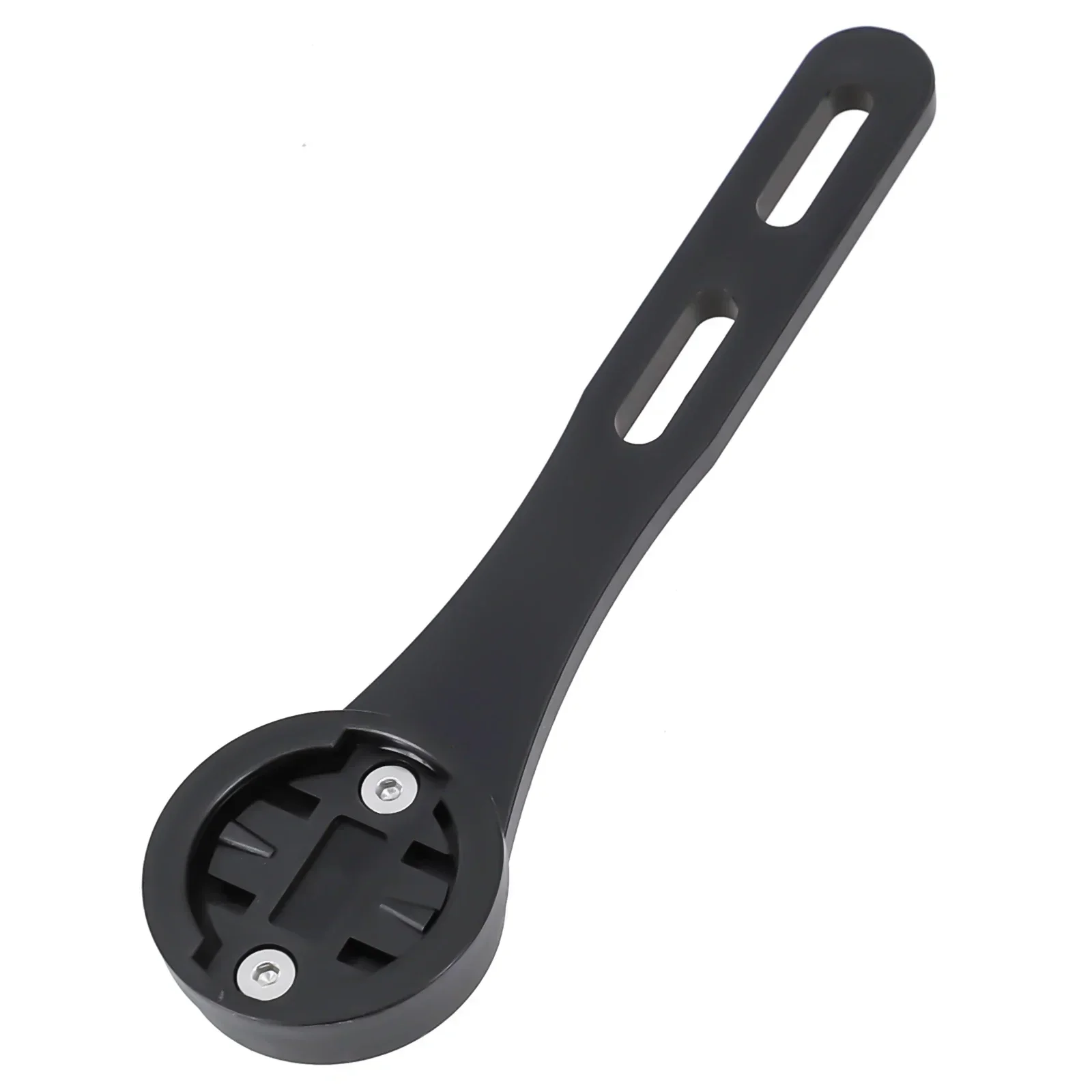 Acessório de bicicleta premium para suporte de computador de guiador integrado para Garmin leve preto 130 mm de comprimento