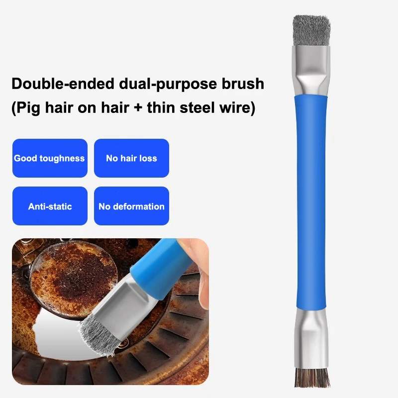 Dual-Sided Static-Free Brush for PCB Motherboard Cleaning & Circuit Board Repair, Suitable for Mobile Devices