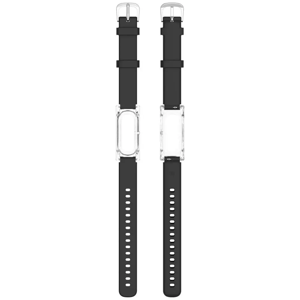Replacement Silicone Loop Watchband Strap Clear Case Breathable Wristband Adjustable Bracelet for Google Fitbit Air