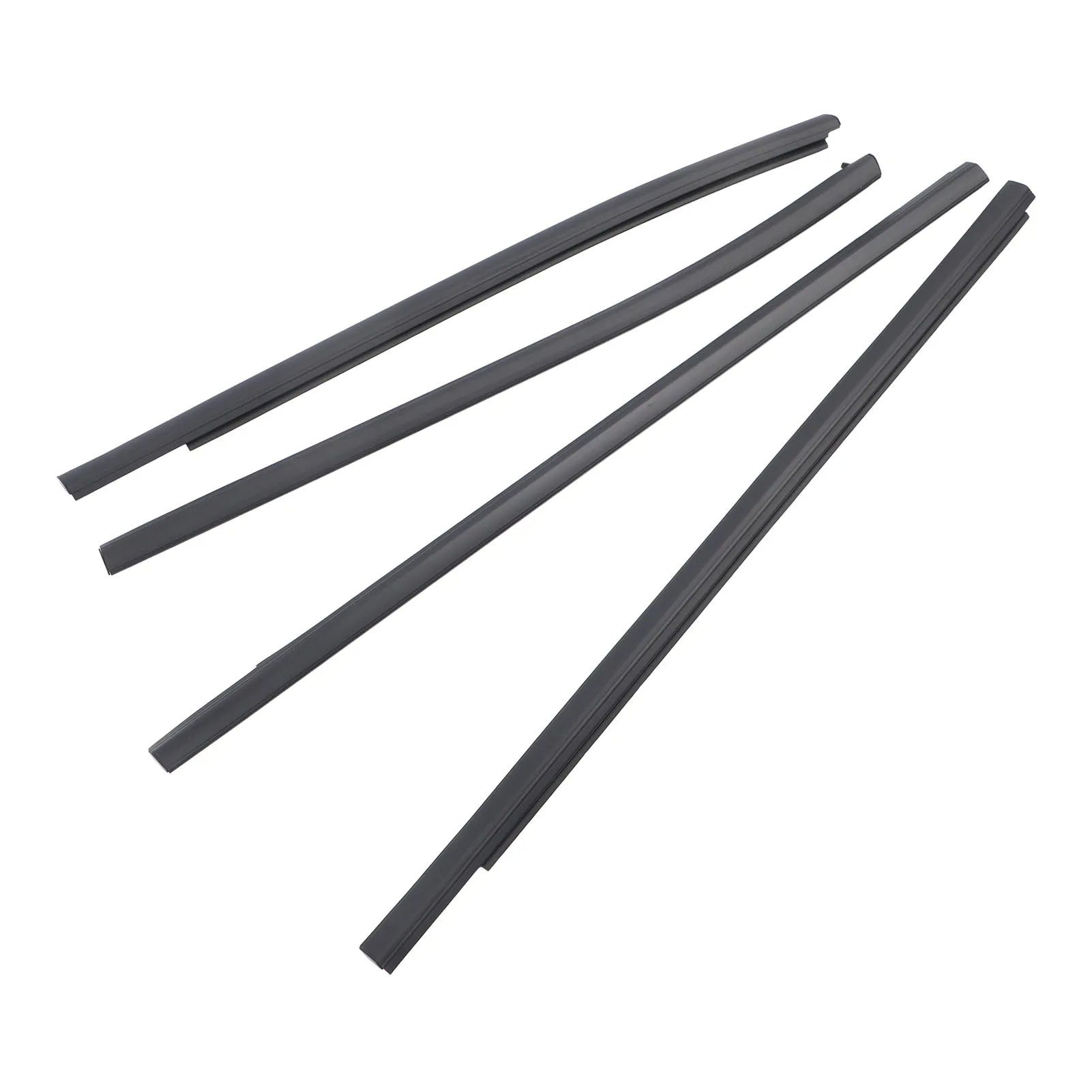 4PCS Car Door Window Weatherstrip AB3Z2625554F Door Window Sealing Strip Moulding Trim for Ranger PX2 PX3 Wildtrak Raptor XLT XL