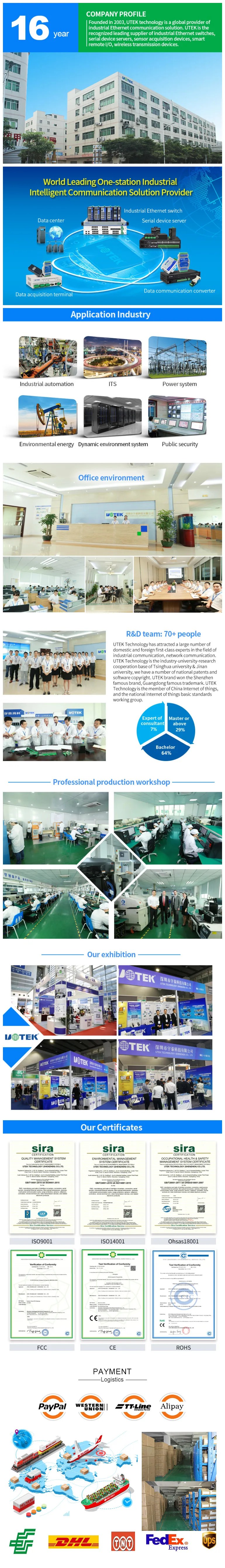 TTL to RS-485 3.3V Embedded Module With Surge Protection Isolation UOTEK UT-M3485 Customization