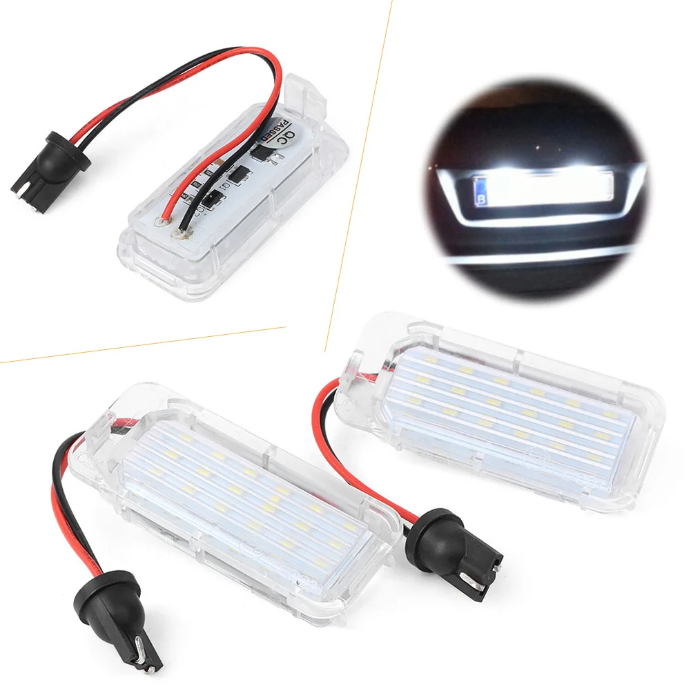 For Ford Focus 2008-up Car LED License Number Plate Light Lamp For Ford Kuga Fiesta Mondeo S-Max Grand C-Max Galaxy 1Pair