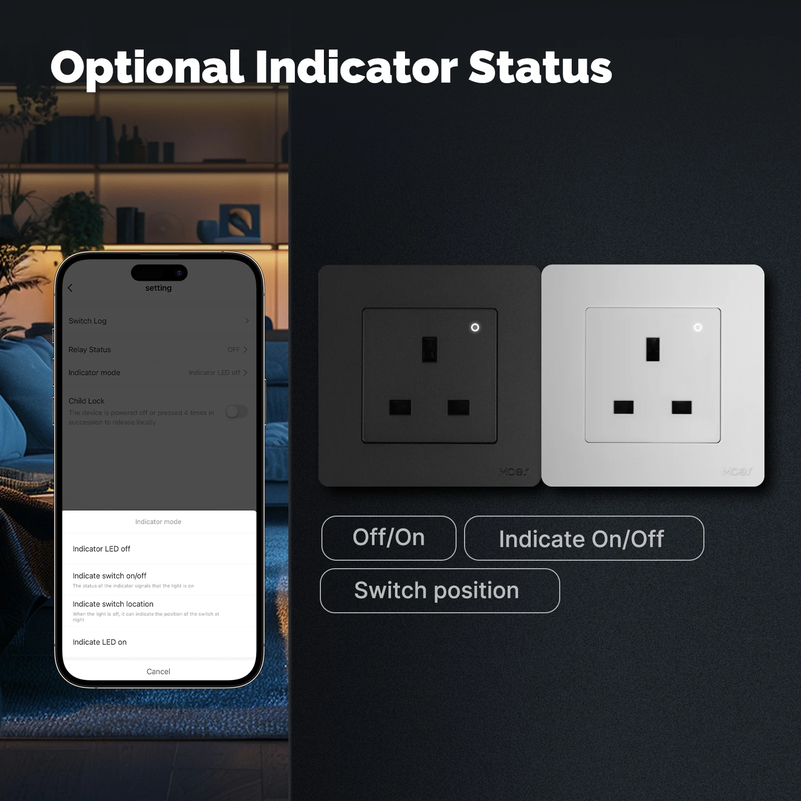 

Smart Socket UK Wall Embedded Outlet Energy Monitor Indicator App Remote Control Voice Cotrol Alexa Google Home
