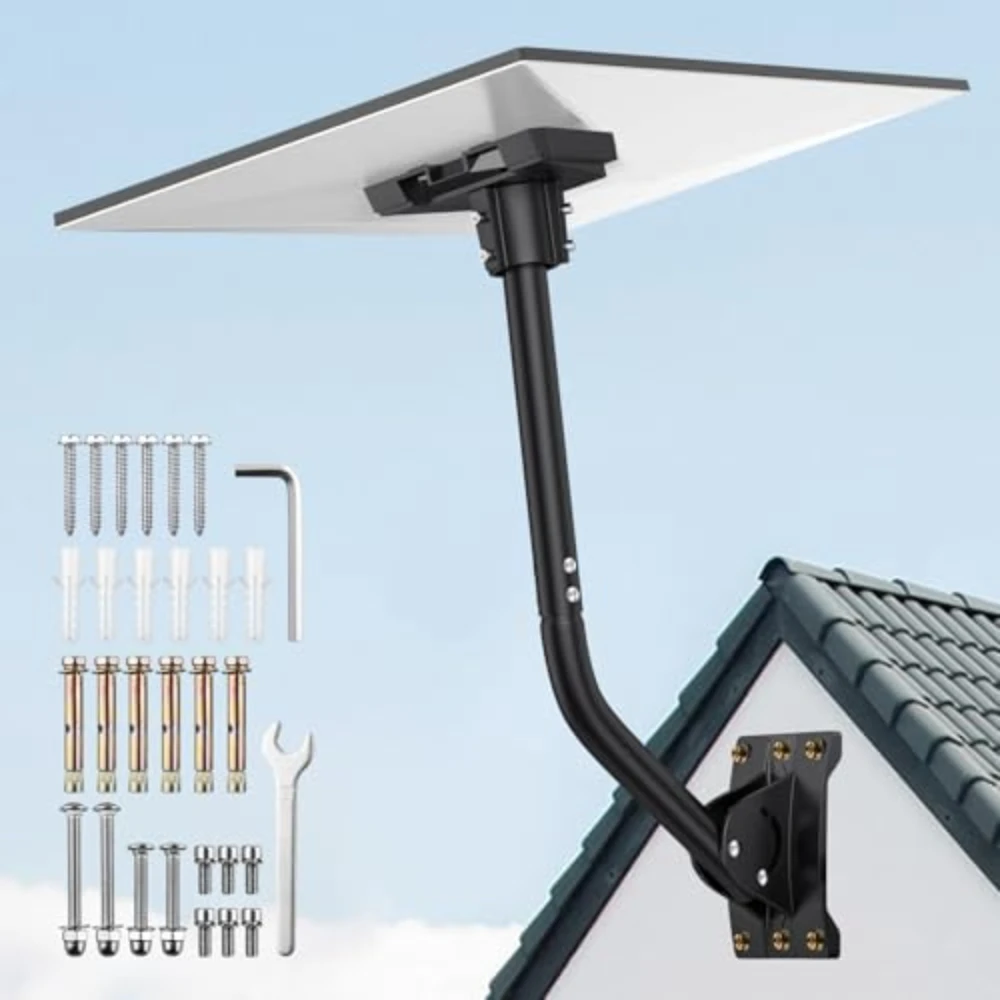 

JiGiU Starlink Gen 3 Mount, Adjustable Aluminum Alloy Starlink Mounting Kit Wall/Roof Mount Compatible with Gen3 Standard Dish