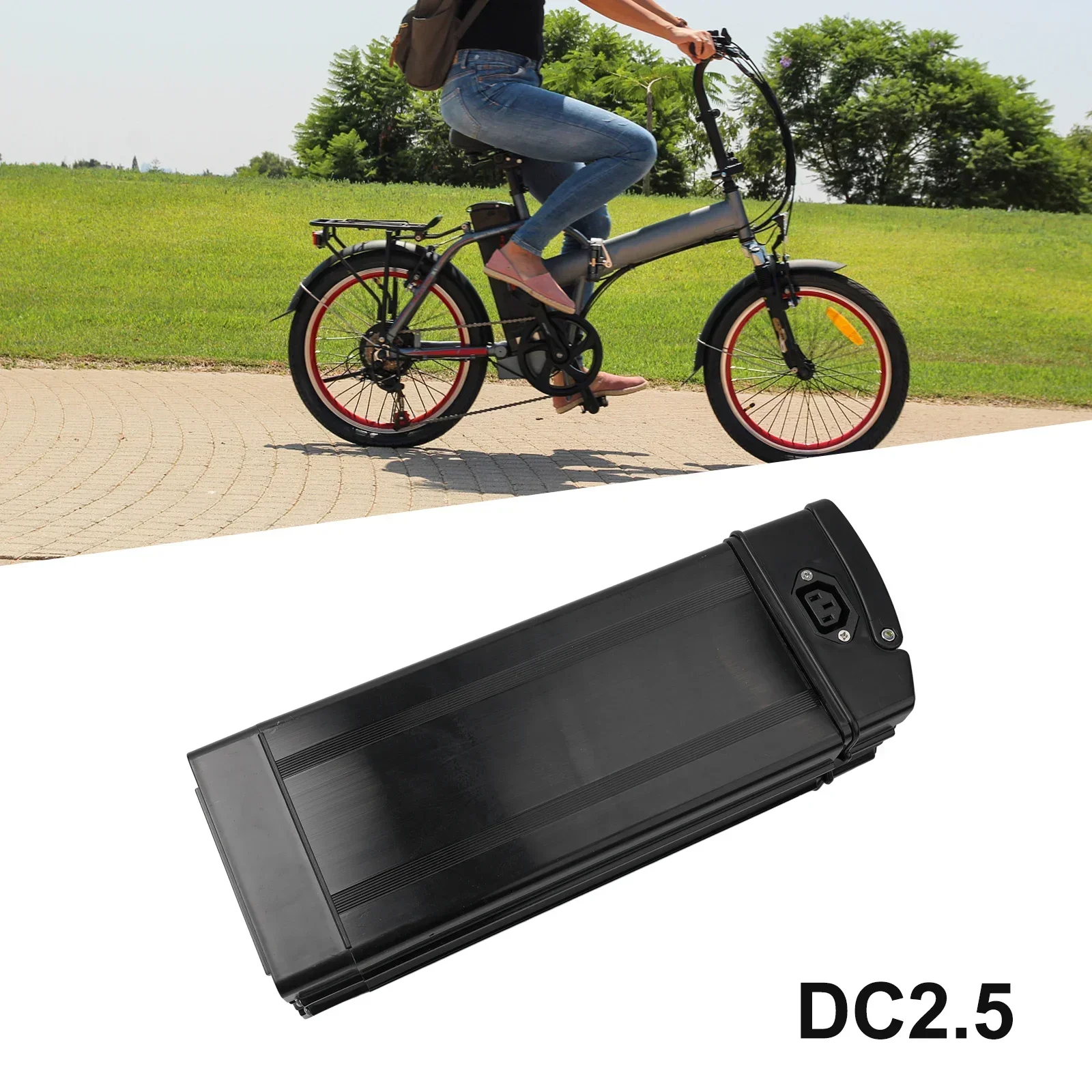 Practical Electric Bike Battery Box E-bike Holder Case Large Capacity Ideal- For Electric Vehicles And Folding Electric Vehicle