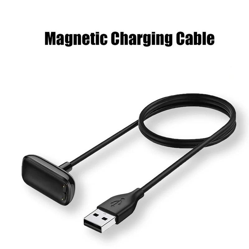 أفضل بيع لـ Fitbit Charge 5/Luxe USB كابل شاحن مغناطيسي لاسلكي جهاز شحن محول محمول ملحقات الساعات الذكية