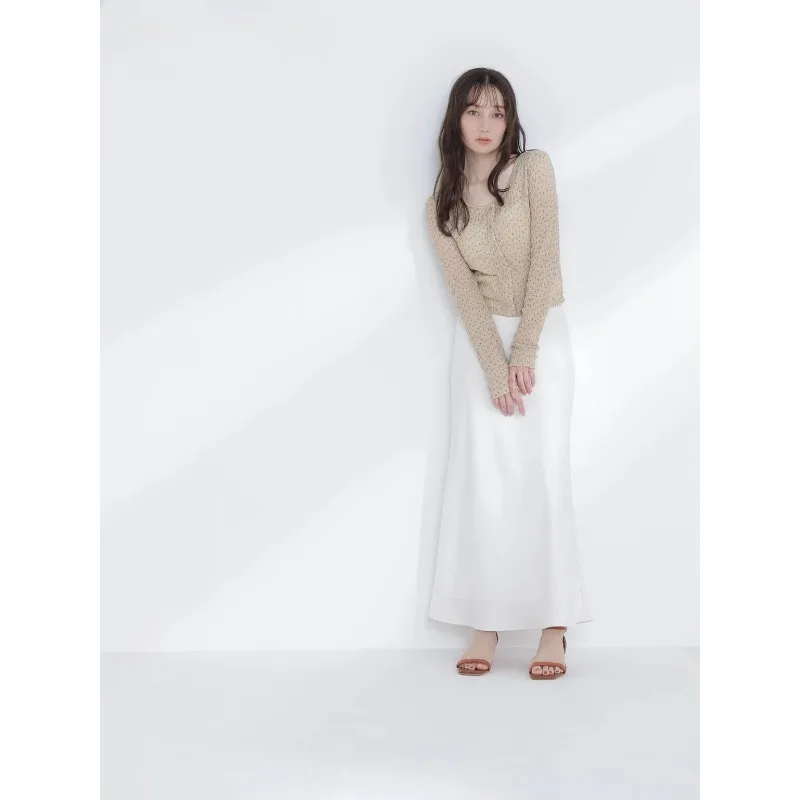 

Japanese Pastoral Style Floral Chiffon Shirt 2026 Spring New Sweet Cute Girls Versatile Blouse Printed Ruffle Cropped Tops