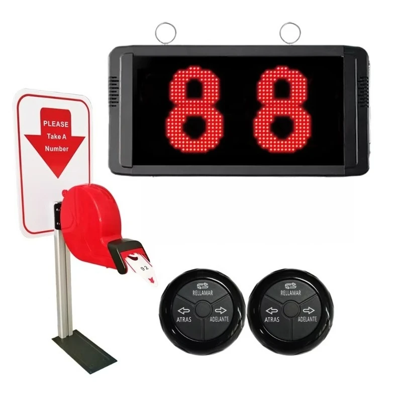 Wireless Queue Management Paging Call System with Ticket Dispenser Machine For Restaurant Hospital