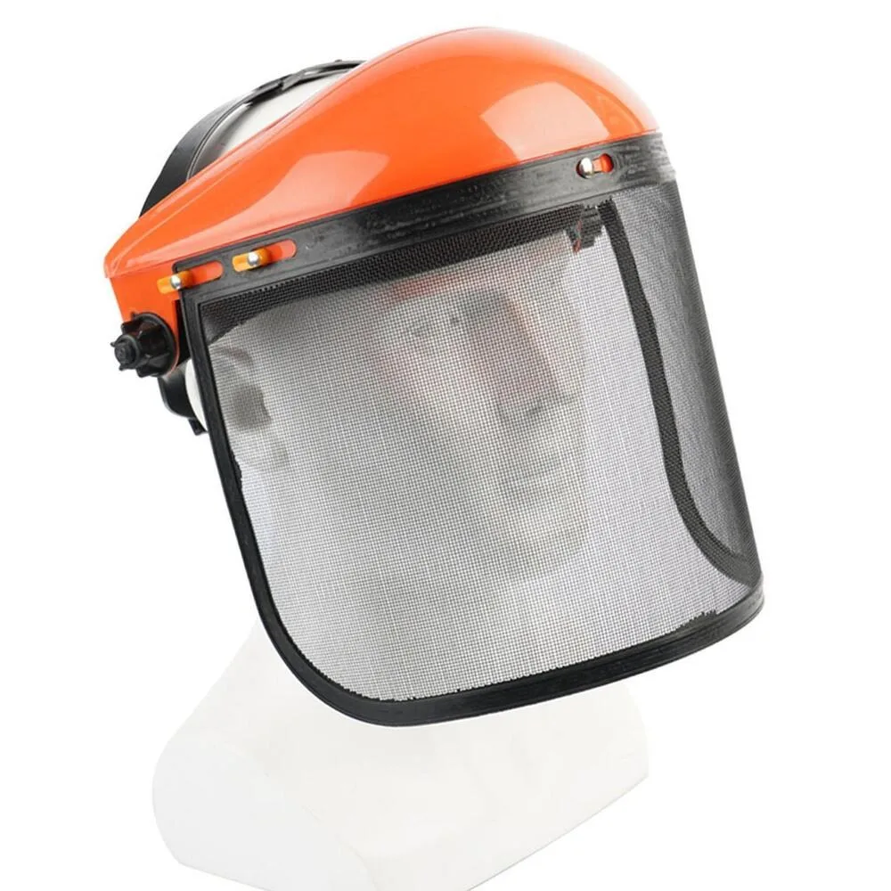Metal Mesh Forestry Splash Prevention Gardening Protection Mesh Face Shield Protective Mask Safety Helmet Chainsaw Helmet