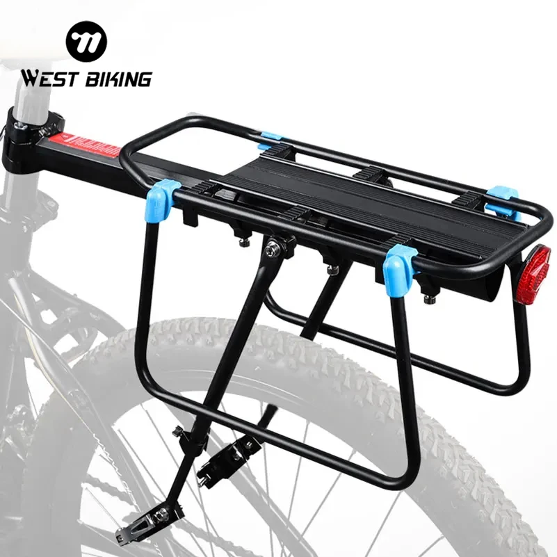 

WEST BIKING 50kg Capacity Bike Racks Cycling Carrier Luggage Cargo Rear Shelf Aluminum Alloy MTB Bike Bags Holder Bicycle Rack