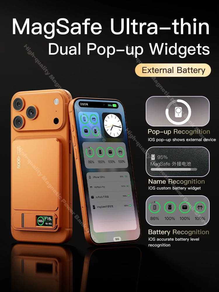 New 10000mAh Magnetic Power Bank Type C Power Bank PD20W Wireless Charging External Battery For iPhone 17 16 15 14 13 Pro Max