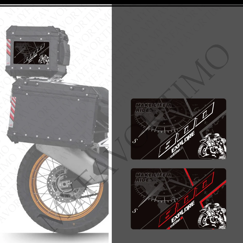 For Kove 800X 800 X Pro Super Adventure RALLY ADV TOURING GT Trunk Luggage Panniers Aluminium Top Box Cases Stickers Decals