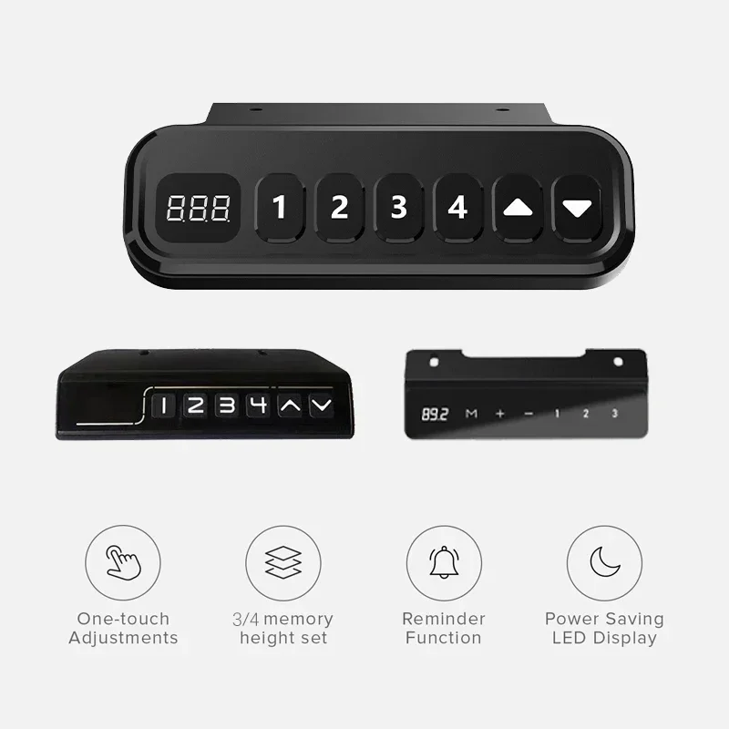 Dessus de table électrique à moteur unique inclus, version e-commerce, recommandé, table réglable, bureau assis