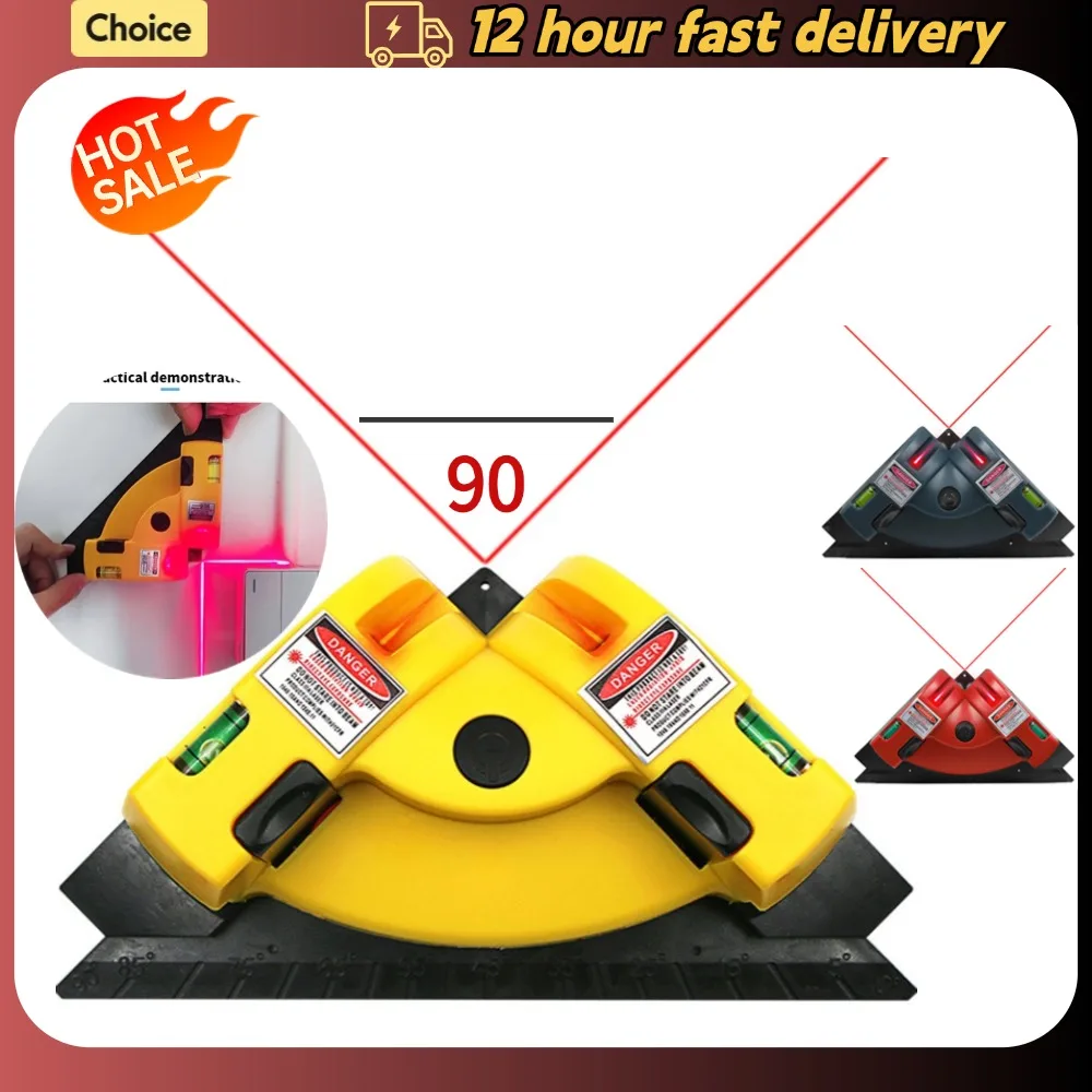 

90° Infrared Laser Level nivel laser Vertical Horizontal Line Projection Square Floor Tiling Level Laser Accurate Measurement