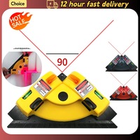 90° Infrared Laser Level nivel laser Vertical Horizontal Line Projection Square Floor Tiling Level Laser Accurate Measurement