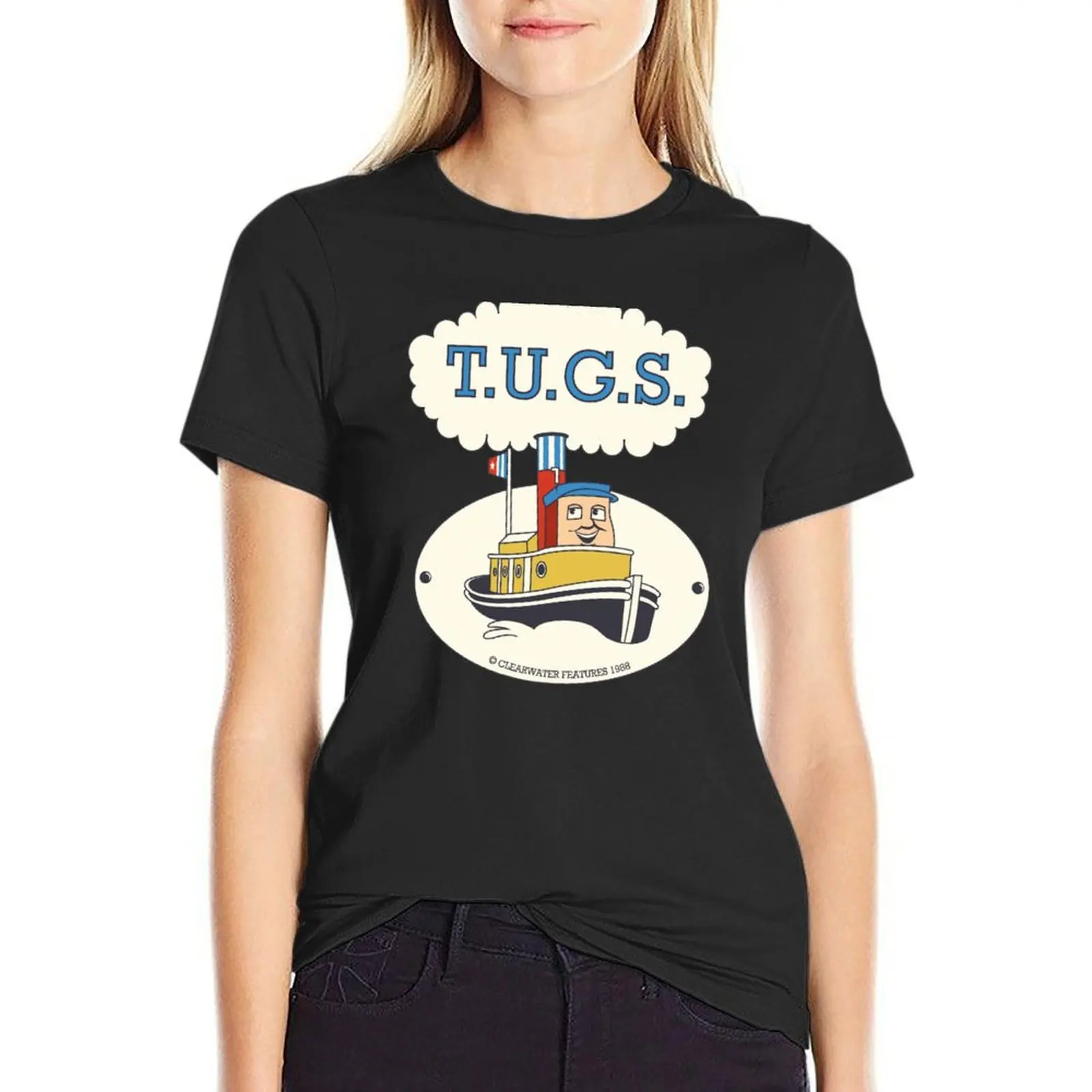 

TUGS 1988 T-Shirt Short sleeve tee summer clothes funny Aesthetic clothing Woman fashion