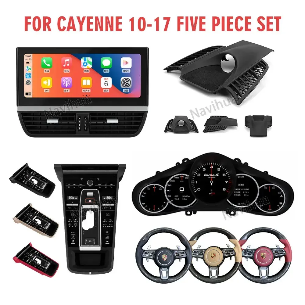 

NaviHua 12.3 Inch Multimedia Android Car Radio For Porsche Cayenne 2010 2017 LCD Console Panel Stopwatch Digital Cluster Upgrade