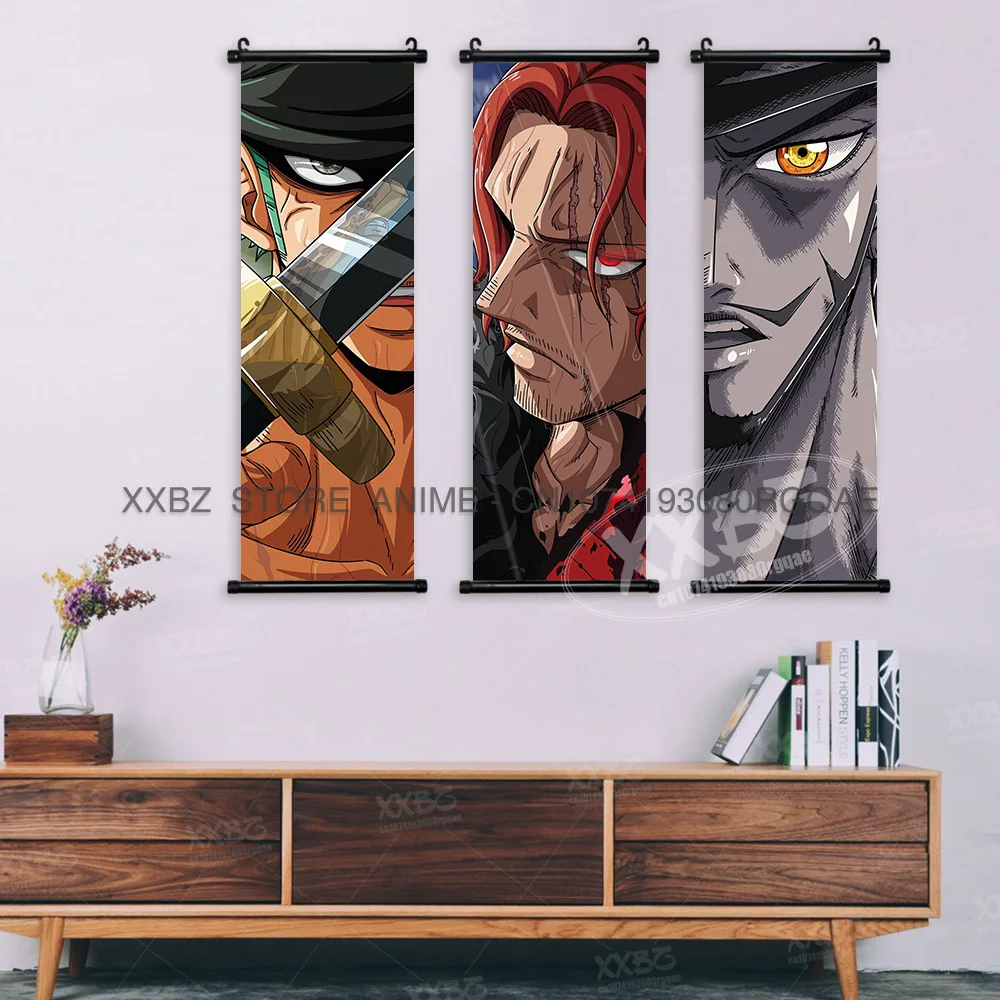 ONE PIECE Scrolls Bilder Sabo Wandkunst Kid Pirates Anime Poster Nico Robin Hängende Malerei Trafalgar D.Water Law Home Decor – Detail 4