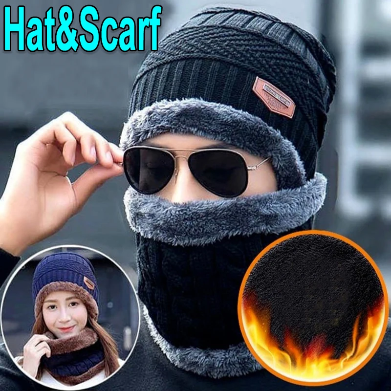 

Winter Warm Hat Skullies Beanies Hats Winter Beanies For Men Women Wool Scarf Caps Balaclava Mask Bonnet Knitted Hats Gorras