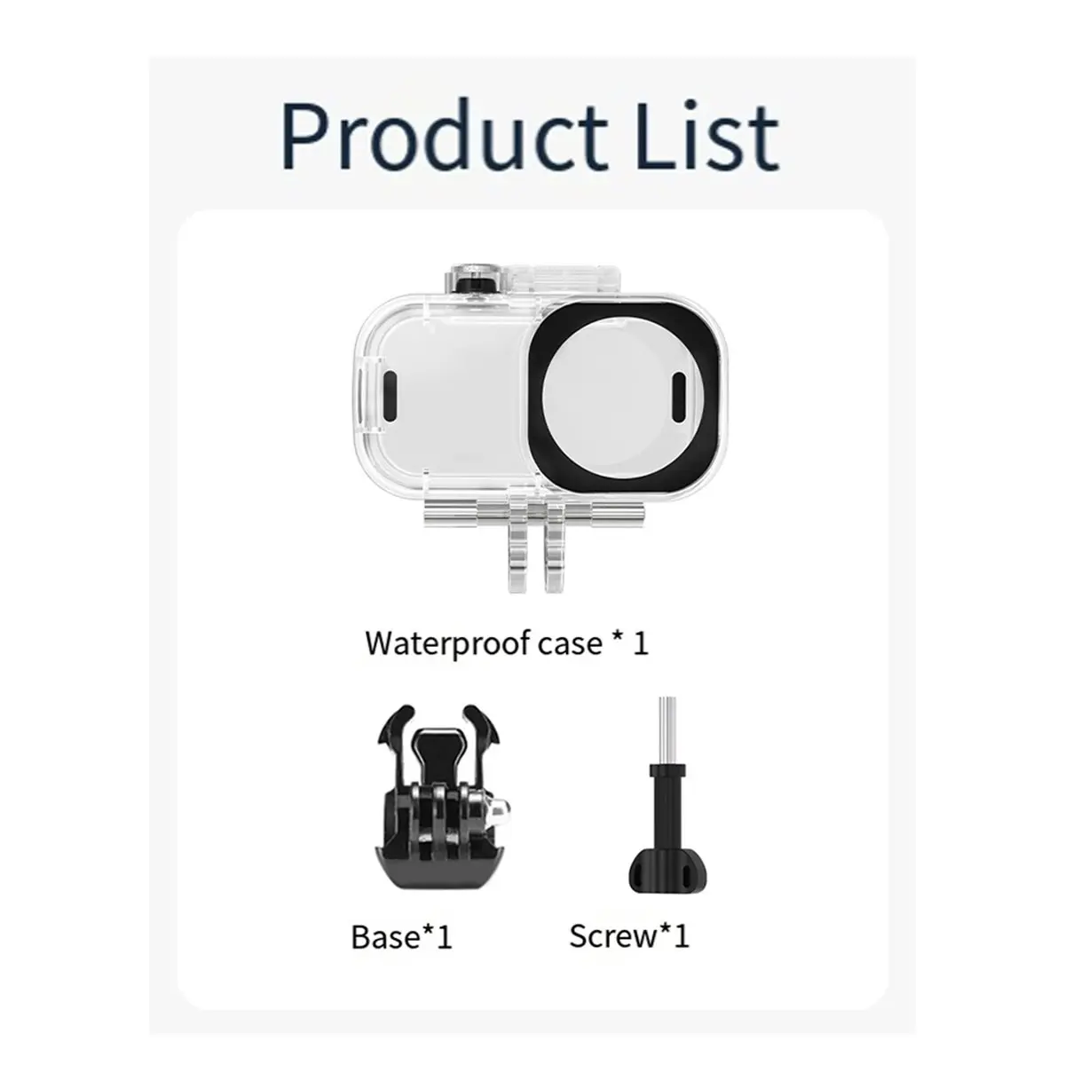 wilwill Waterproof Case for DJI Osmo Nano 45M Underwater Dive Housing Shell Transparent Protective Camera Cover Accessory