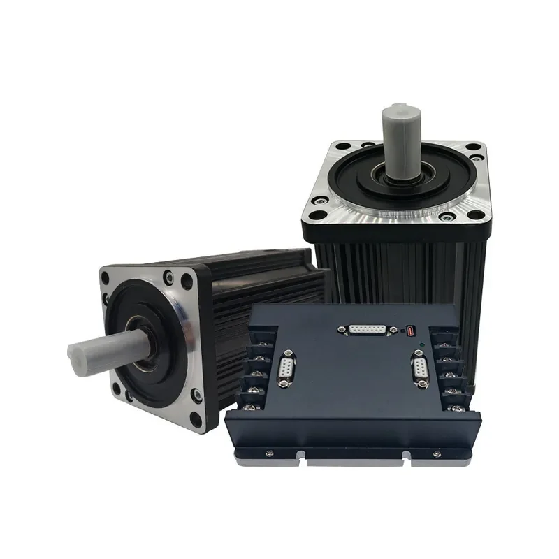 

DC servo motor set Dual channel one-to-two driver 50A 1.5KW 48V remote control CAN communication