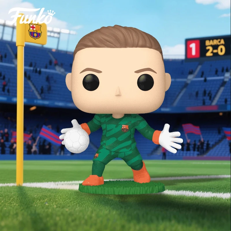 

Genuine Edition FUNKO POP《Barcelona - Marc-André Ter Stegen》 Action Desktop Decoration Ornament Model Toys Collectible Model