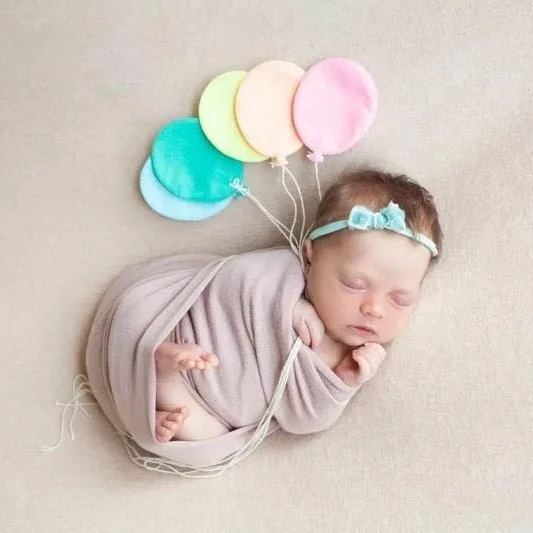 Newborn Photography Props Handmade Balloon Cloud Set Fabric Baby Boy Girl Photography Accessories Photo Props Fotografia