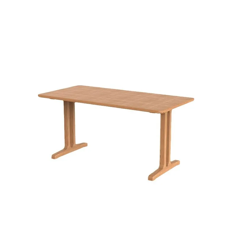 

Workbench All solid wood large board table Cherry wood dining table