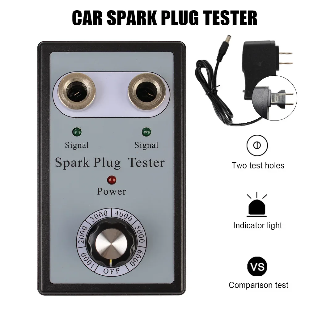 Automotive Coil Detector Ignition System Tester Spark Plug Tester Wire Diagnostic Test Tool Dual Hole Tester Car Spark Testers