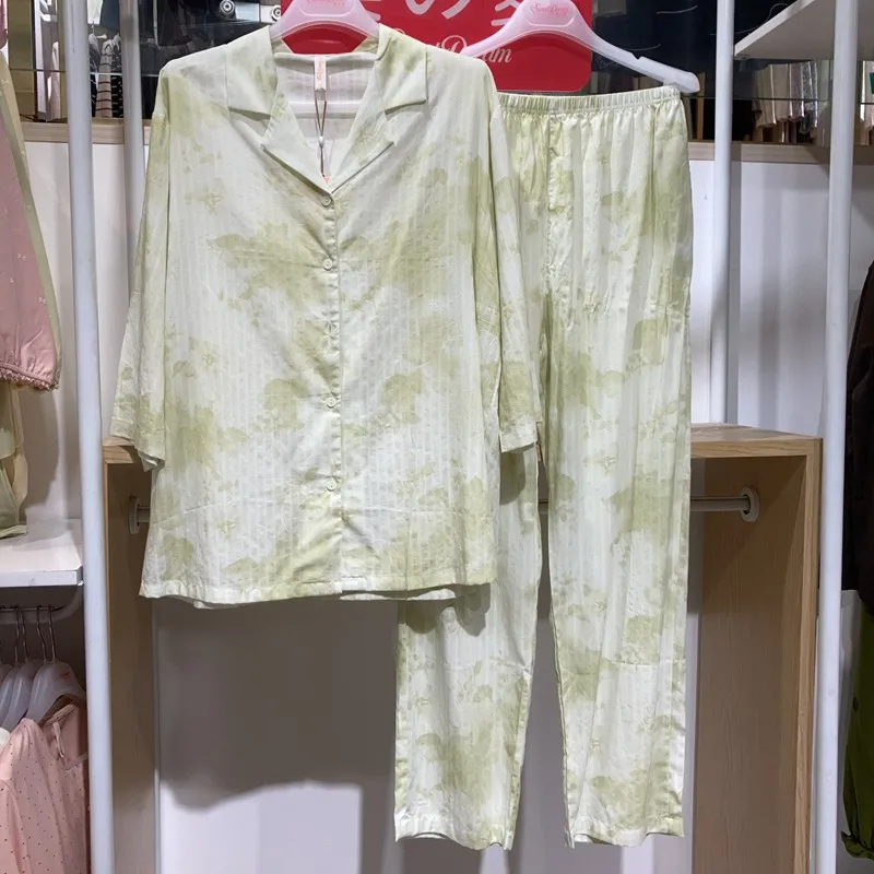 sweet-dream-women's-casual-cotton-blend-sleepwear-thin-woven-comfortable-breathable-fashionable-home-clothes-spring-autumn