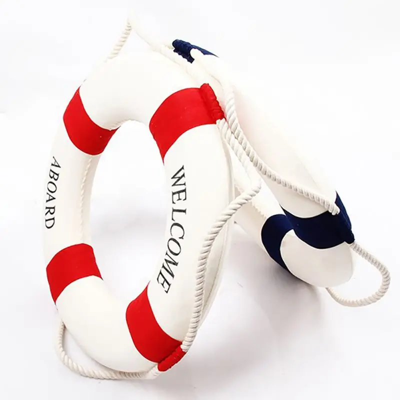 Nautical Style Decorative Lifebuoy for Wall Decoration Home Living Room Party Marine Beach Wedding Wall Hanging Lifebuoy Decor