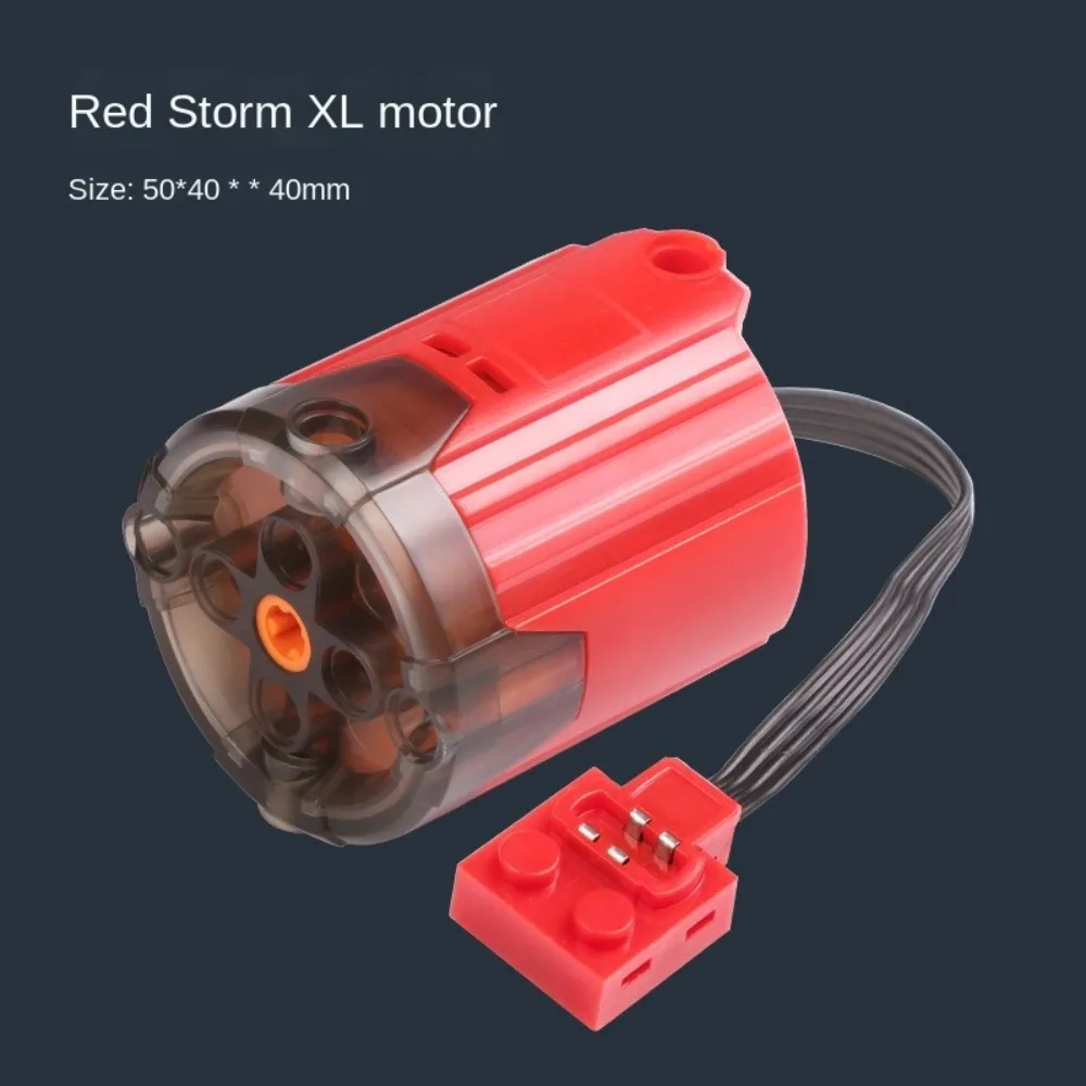 Bloques de construcción PF MOC, funciones de potencia, piezas de Motor técnico gris/rojo, ladrillos de montaje, versión mejorada 2,0