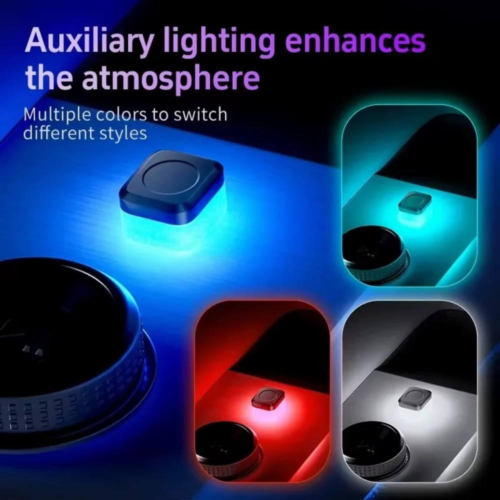 

1PC USB Car Interior Ambient Atmosphere Light LED Signal Lights Auto Reading Lamp Decorations Night Lights Interior Accessories