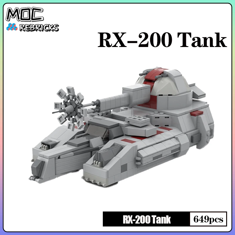 Space War MOC RX-200 Falchion-class Assault Tank Building Block Model Bricks Sets DIY Children\'s Toys Christmas Gifts