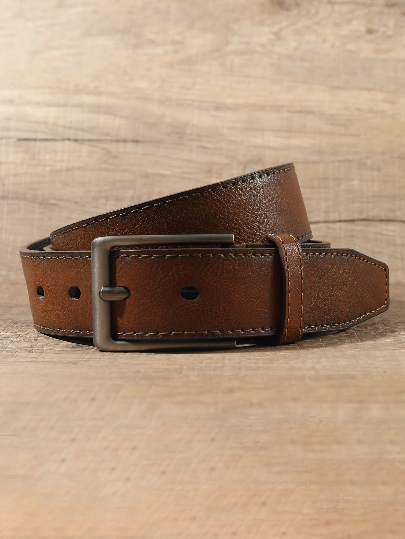 Fashion Vintage Pu Leather Belt Male Famous Brand Luxury Designer Retro Cowboy Brown Jeans Trouser Waist Belts For Man