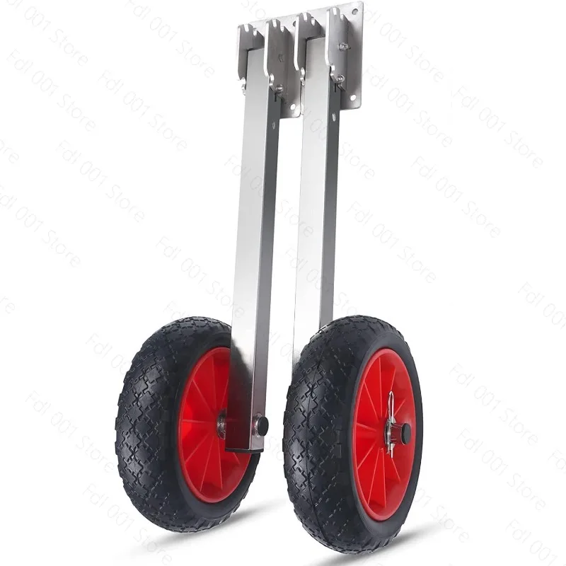 Rubber Boat Small Trailer/fishing Boat Inflatable  Aluminum Alloy Tail Wheel/assault Boat Special Tail Wheel