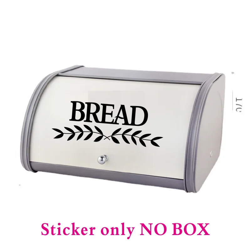 Bread Box Storage Canister Label Decal Sticker Kitchen Resturant Shop Farmhouse Style Pantry Decor Vinyl #115