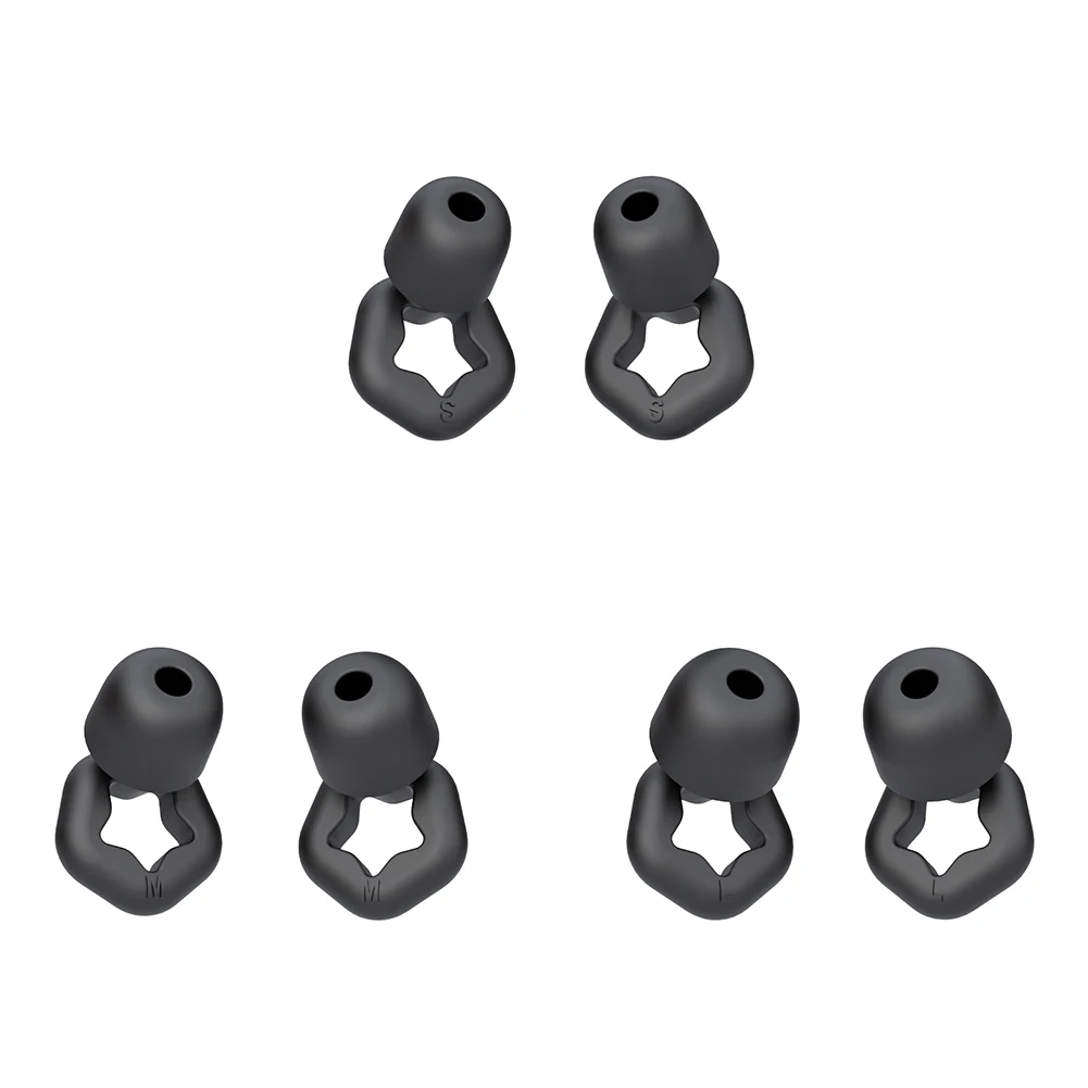 سدادات أذن من السيليكون لإلغاء الضوضاء قابلة لإعادة الاستخدام لمنع الضوضاء سدادات حماية السمع للسباحة والدراجات النارية