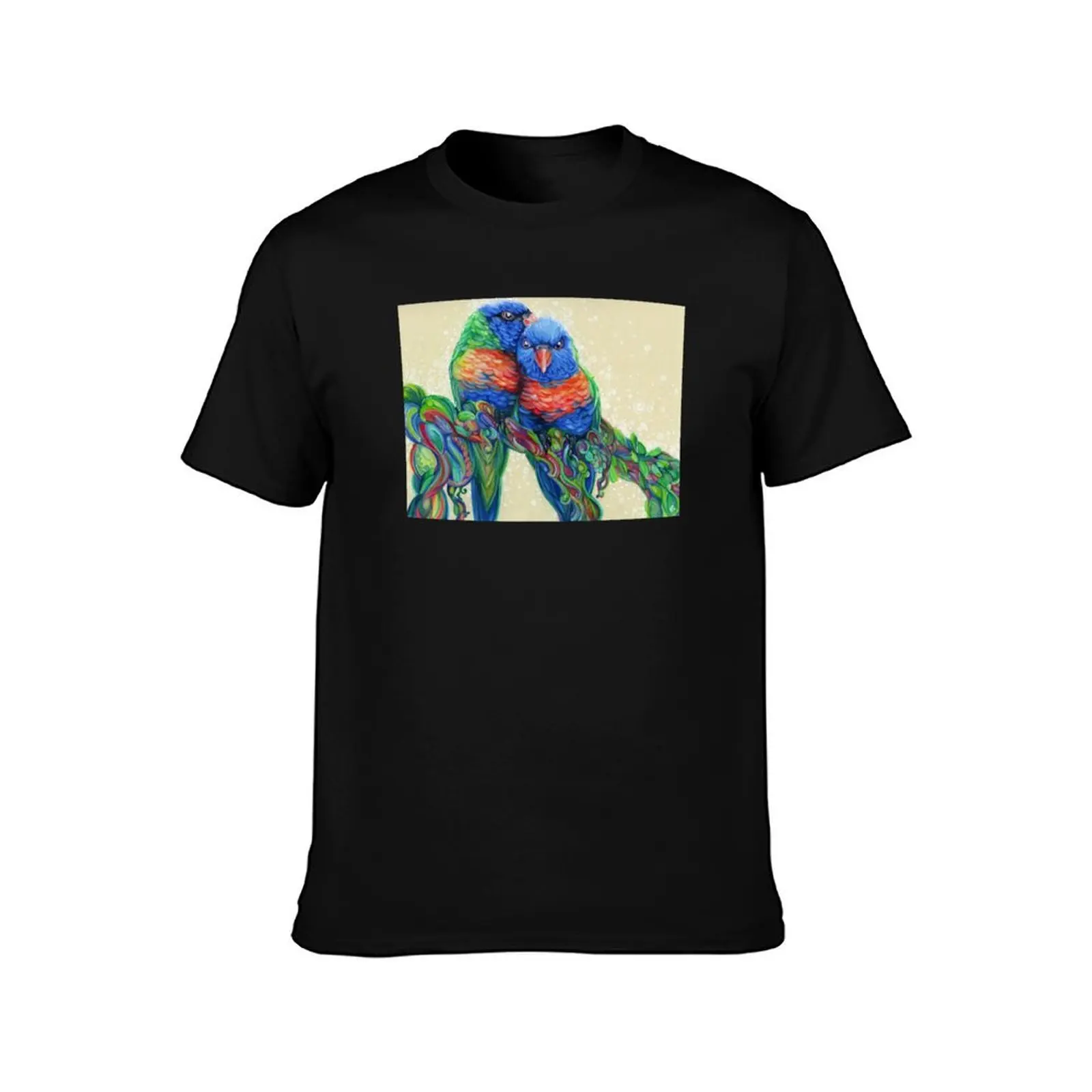 Lovely Lories T-Shirt Big Size Simple T-Shirt